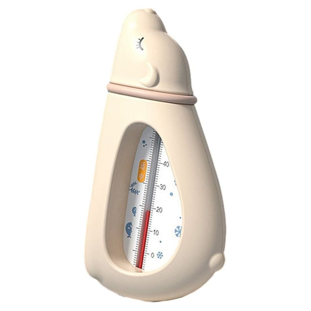 Termometru pentru Baie, Plutitor, Rezistent la apa, Multifunctional, Model Urs Polar, 15x7.5x4 cm, Roz