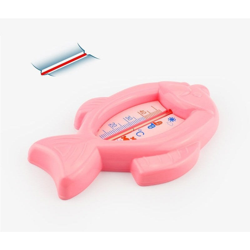 Termometru pentru Baie, Plutitor, Rezistent la apa, Multifunctional, Model Peste, 15.5x9.5x2 cm, Roz