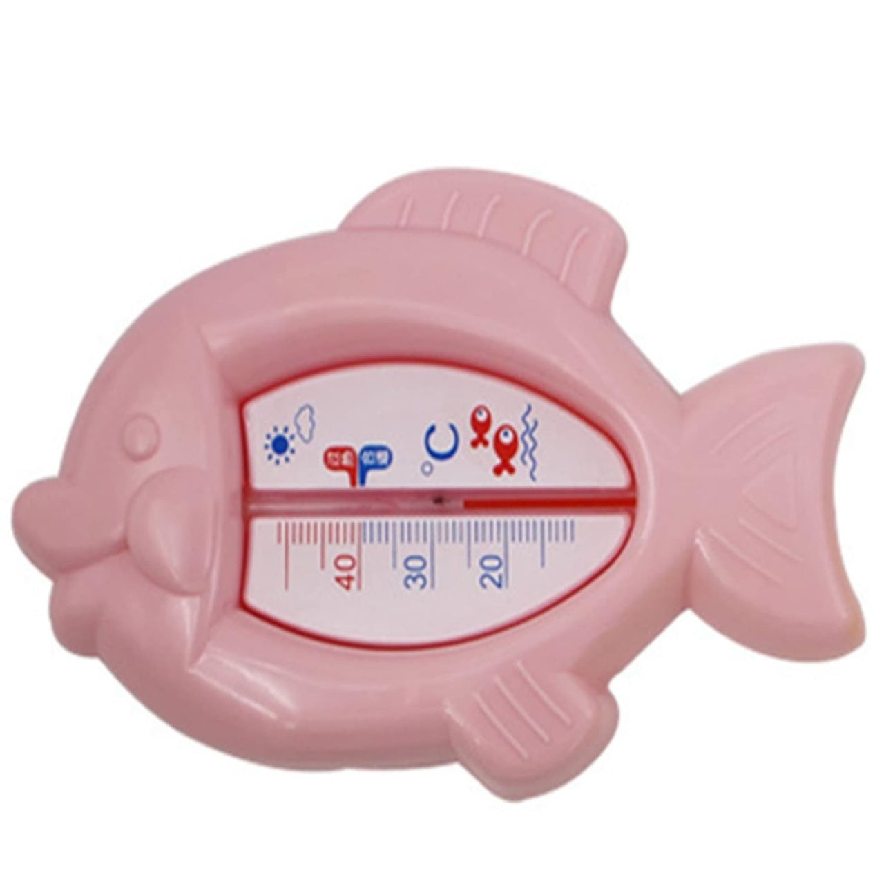 Termometru pentru Baie, Plutitor, Rezistent la apa, Multifunctional, Model Peste, 15.5x9.5x2 cm, Roz