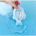 Termometru pentru Baie, Plutitor, Rezistent la apa, Multifunctional, Model Peste, 15.5x9.5x2 cm, Albastru