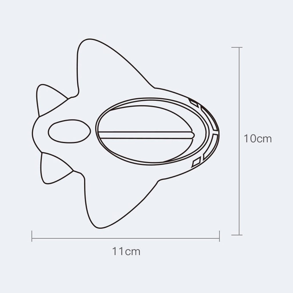 Termometru pentru Baie, Plutitor, Rezistent la apa, Multifunctional, Model Avion, 11x10x4 cm, Rosu