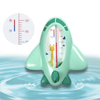 Termometru pentru Baie, Plutitor, Rezistent la apa, Multifunctional, Model Avion, 11x10x4 cm, Verde