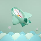 Termometru pentru Baie, Plutitor, Rezistent la apa, Multifunctional, Model Avion, 11x10x4 cm, Verde