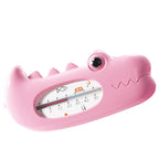 Termometru pentru Baie, Plutitor, Rezistent la apa, Multifunctional, Model Crocodil, 2.7x6.5x3.7 cm, Roz