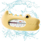 Termometru pentru Baie, Plutitor, Rezistent la apa, Multifunctional, Model Crocodil, 2.7x6.5x3.7 cm, Galben