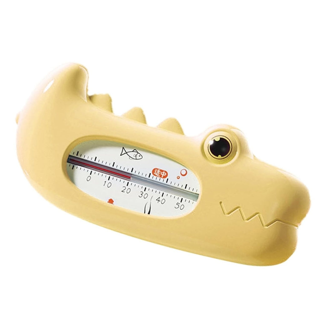 Termometru pentru Baie, Plutitor, Rezistent la apa, Multifunctional, Model Crocodil, 2.7x6.5x3.7 cm, Galben