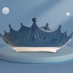 Viziera de Protectie Baie Pentru Copii, Model Coroana, Albastru Inchis