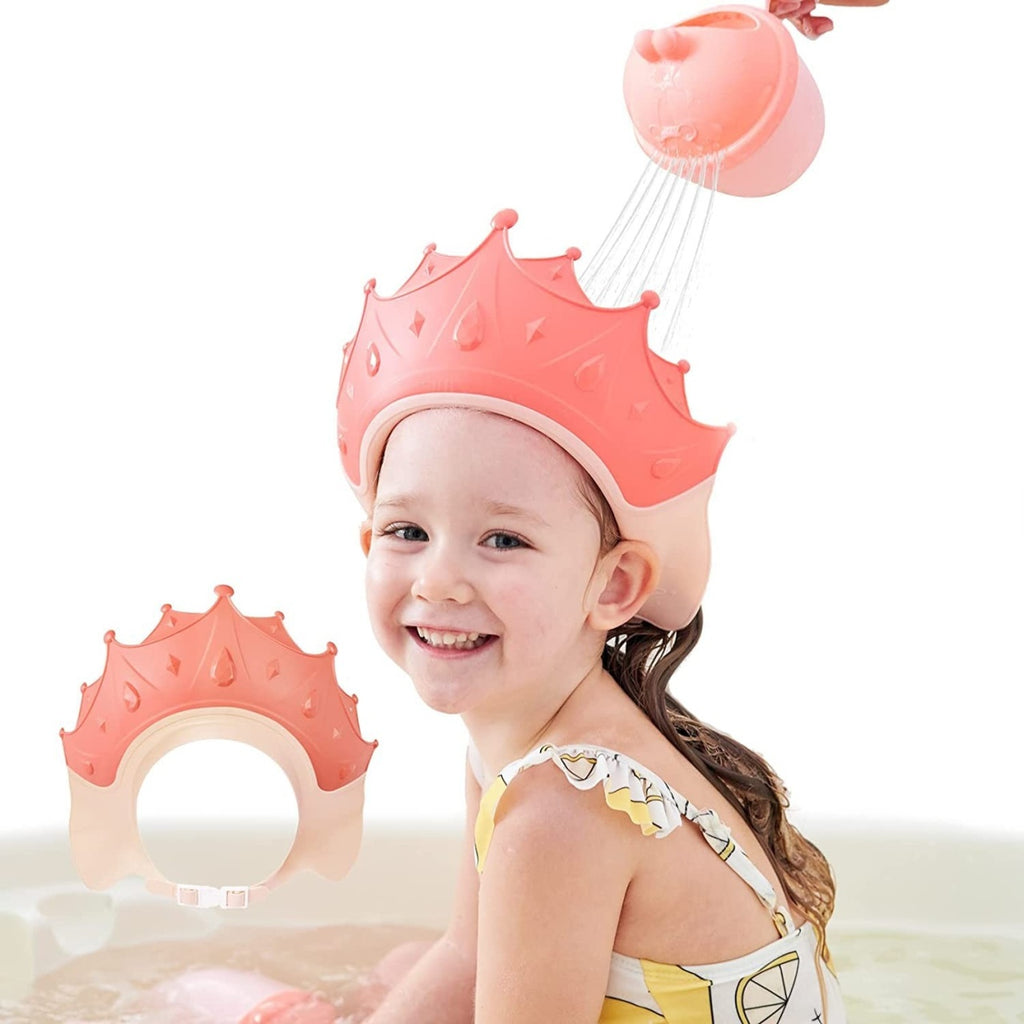 Viziera de Protectie Baie Pentru Copii, Model Coroana, Rosu