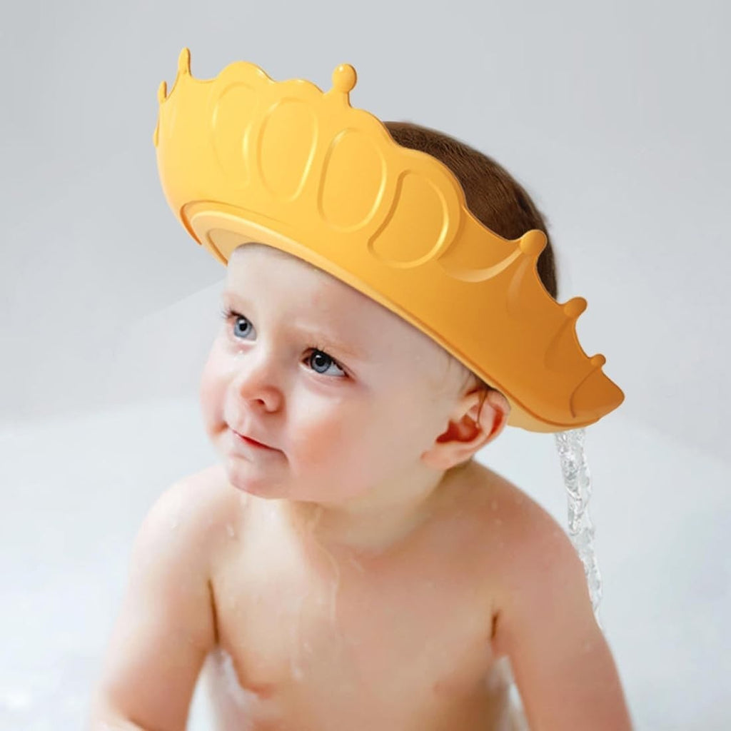Viziera de Protectie Baie Pentru Copii, Model Coronita, Galben