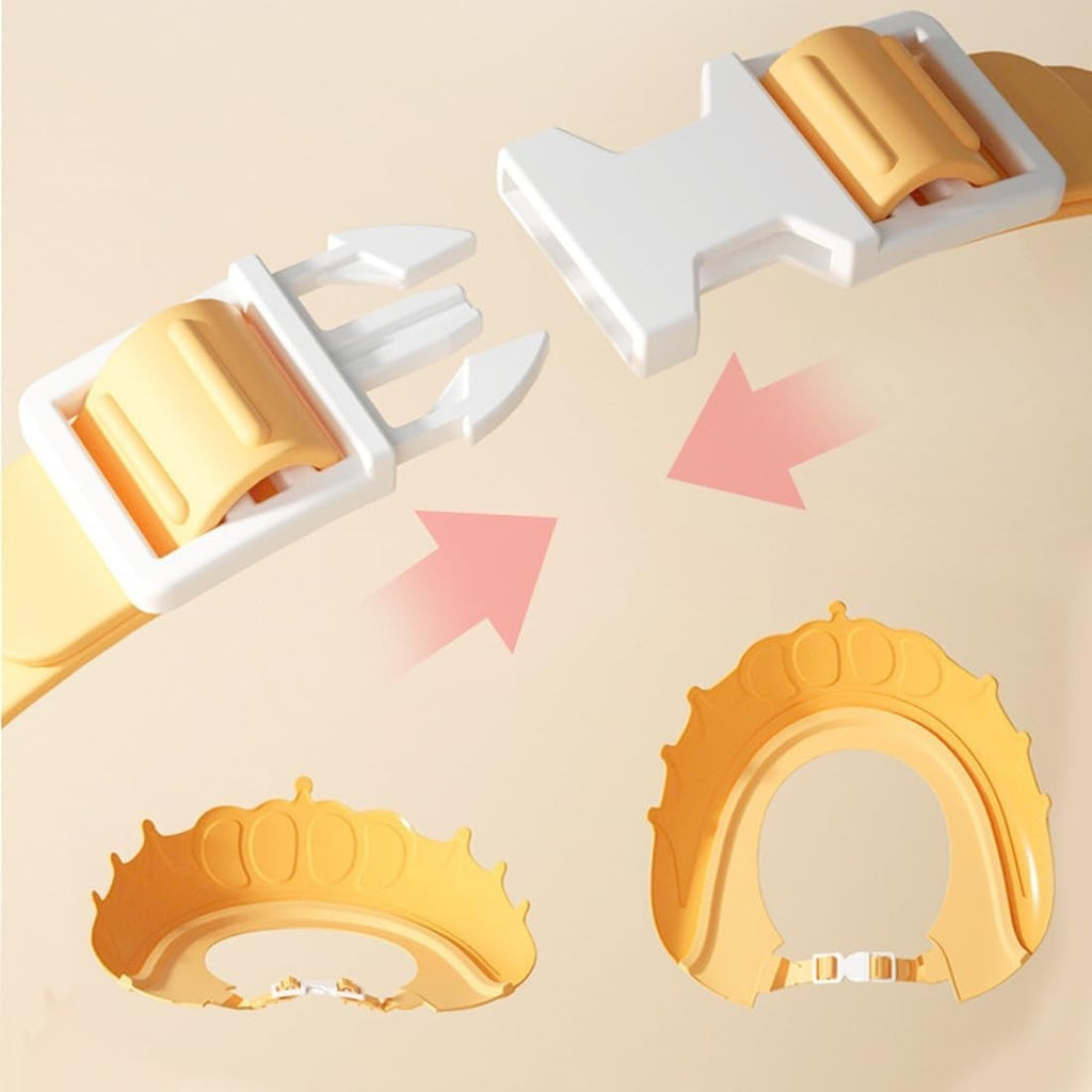Viziera de Protectie Baie Pentru Copii, Model Coronita, Galben