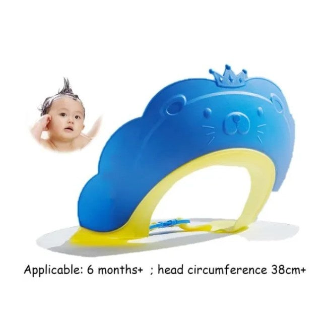 Viziera de Protectie Baie Pentru Copii, Model Coronita Leu, Albastru