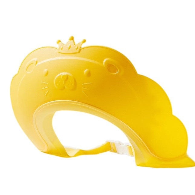 Viziera de Protectie Baie Pentru Copii, Model Coronita Leu, Galben