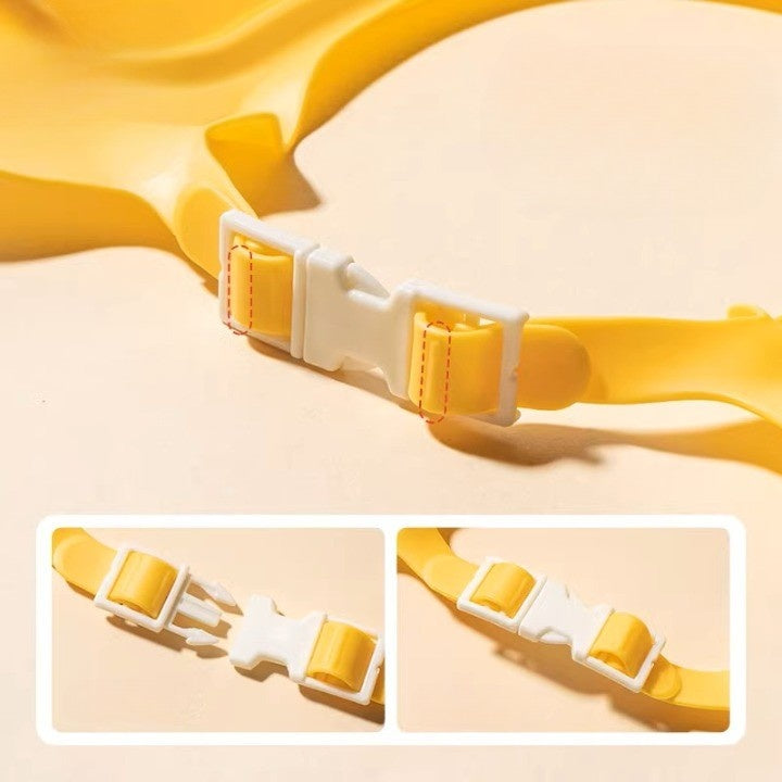 Viziera de Protectie Baie Pentru Copii, Model Coronita Leu, Galben