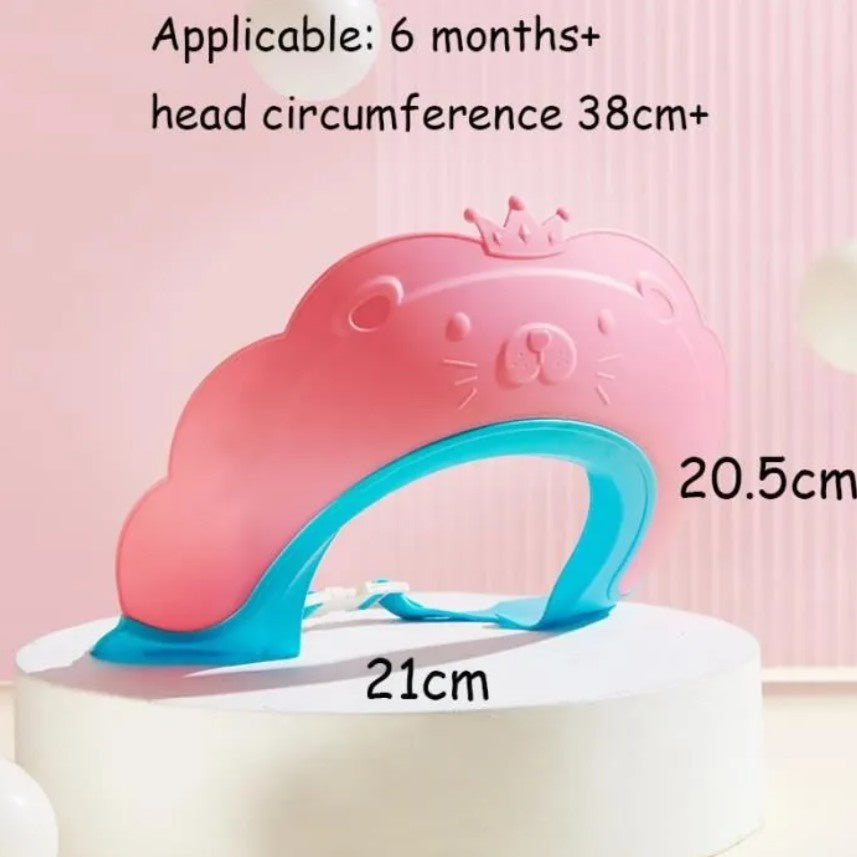Viziera de Protectie Baie Pentru Copii, Model Coronita Leu, Roz