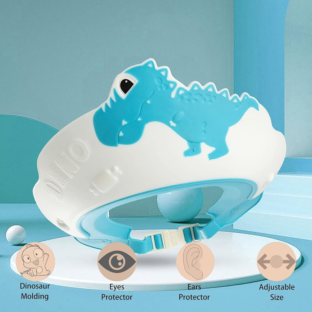 Viziera de Protectie Baie Pentru Copii, Model Dinozaur, Albastru