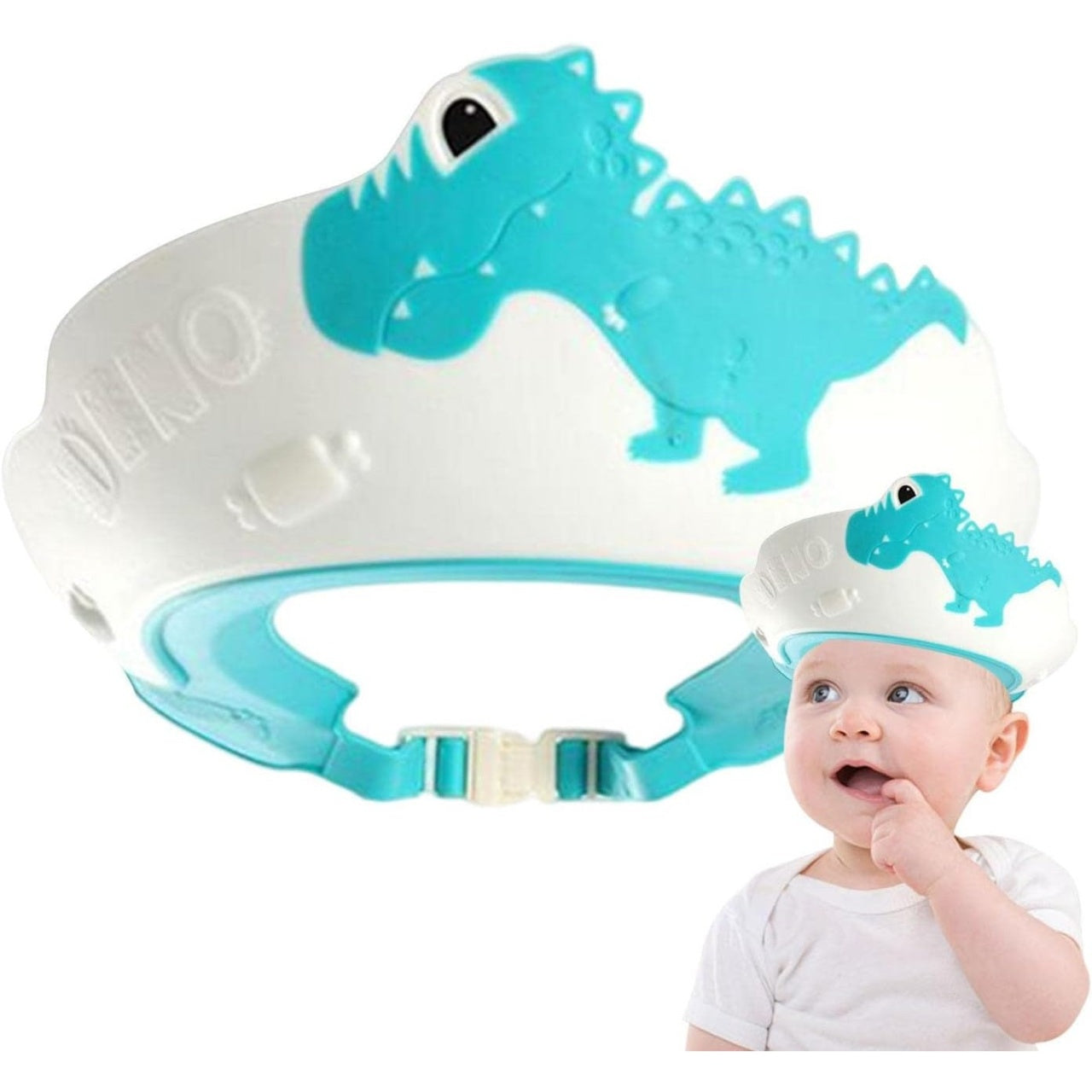 Viziera de Protectie Baie Pentru Copii, Model Dinozaur, Albastru