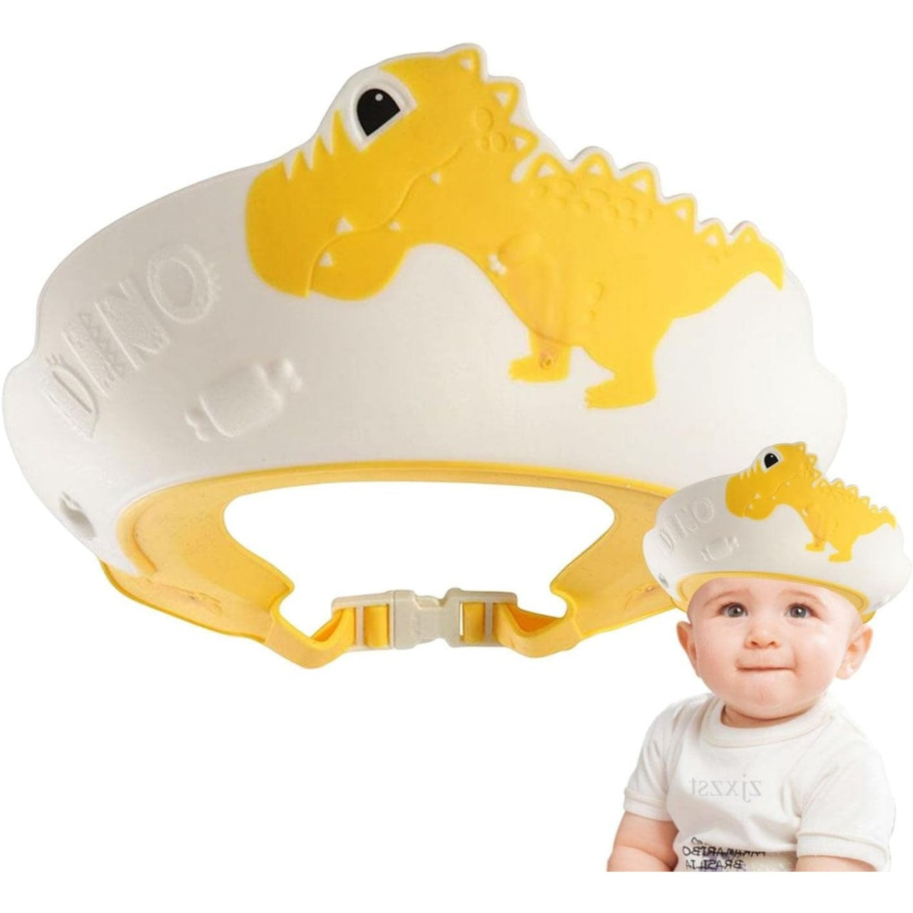 Viziera de Protectie Baie Pentru Copii, Model Dinozaur, Galben