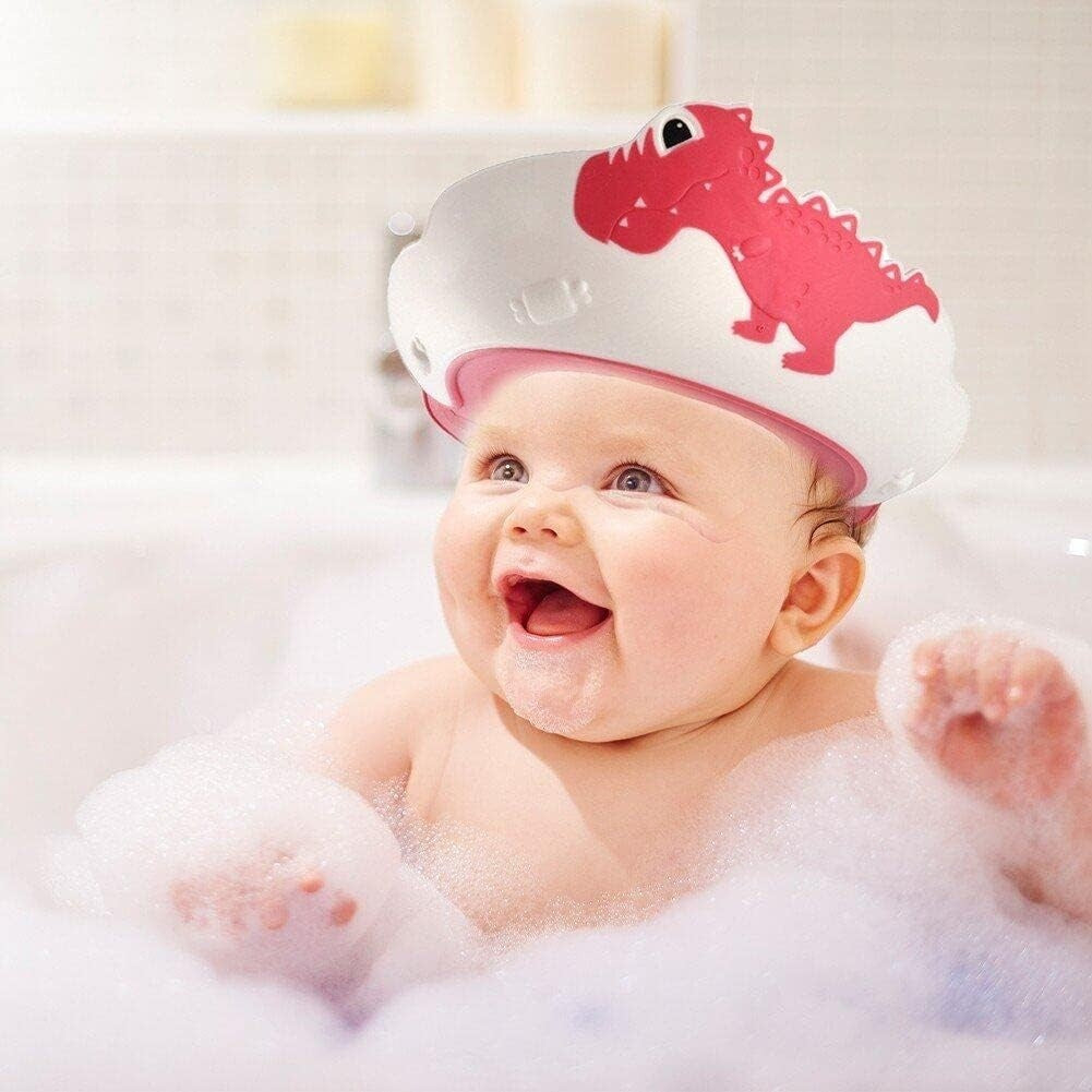Viziera de Protectie Baie Pentru Copii, Model Dinozaur, Rosu