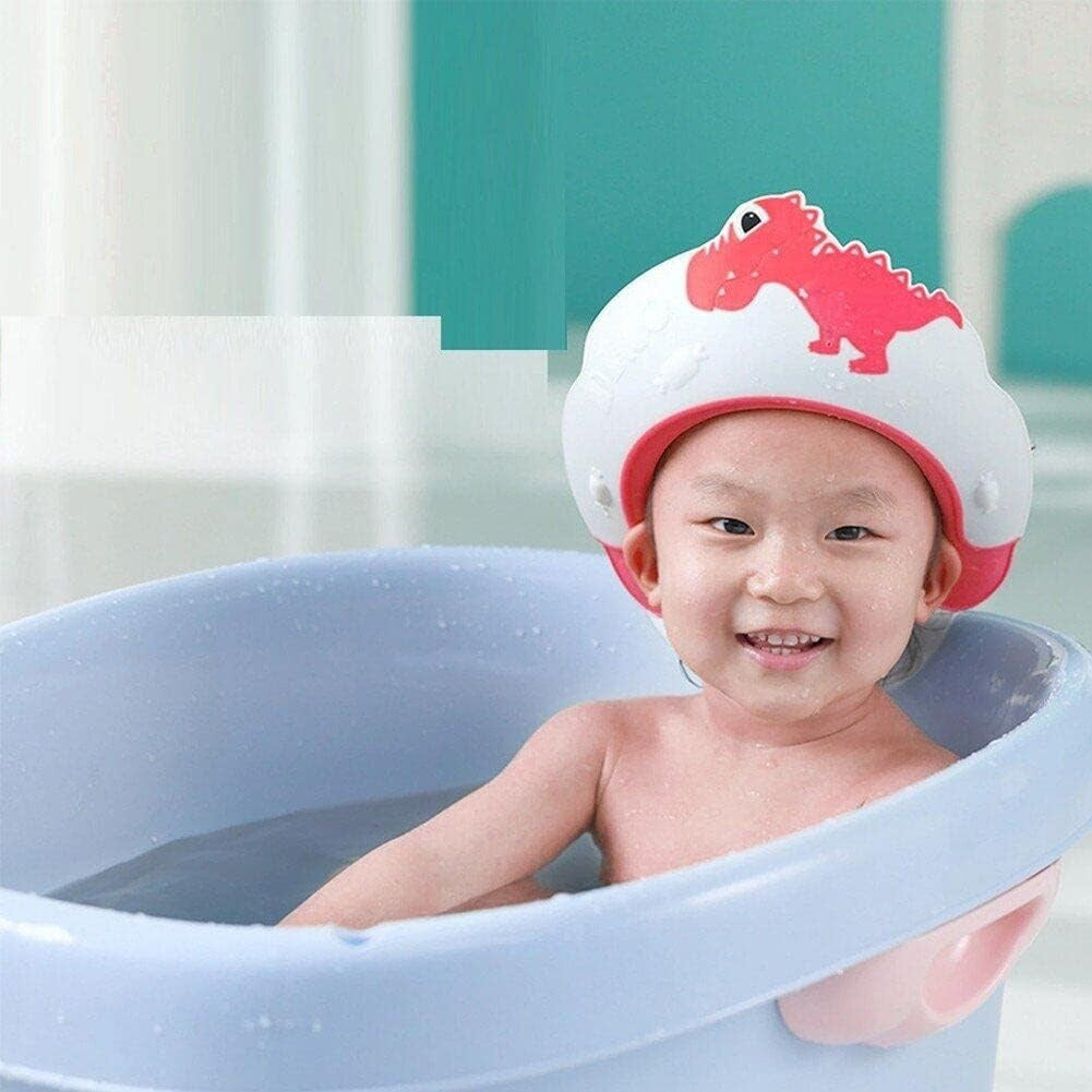 Viziera de Protectie Baie Pentru Copii, Model Dinozaur, Rosu