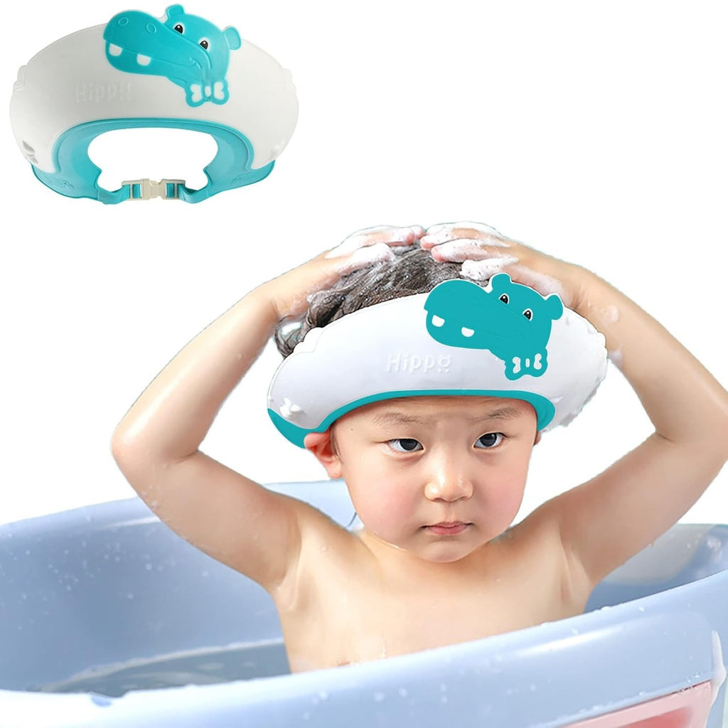 Viziera de Protectie Baie Pentru Copii, Model Hipopotam, Albastru