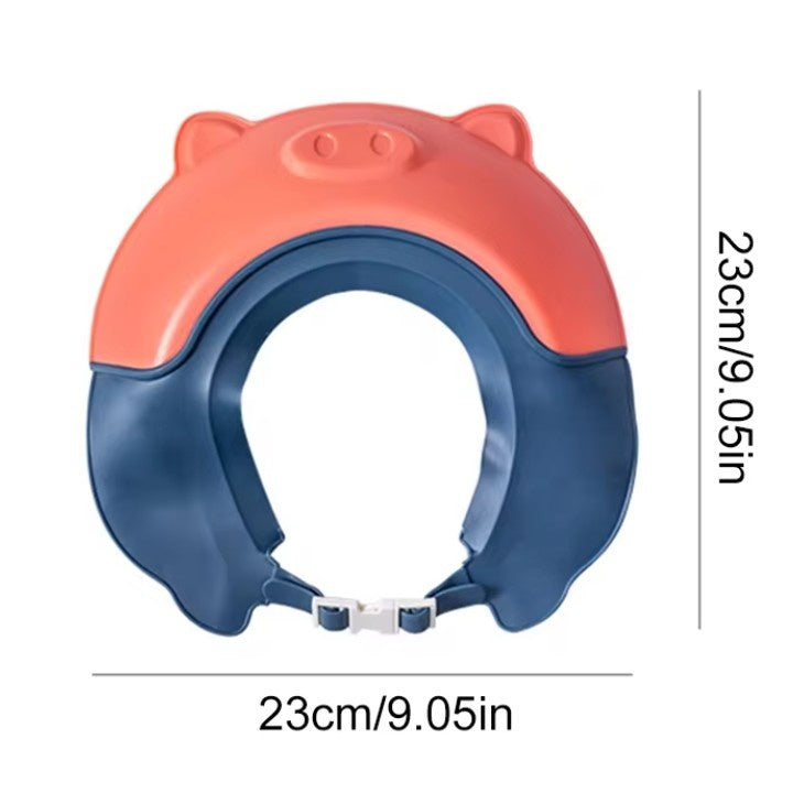 Viziera de Protectie Baie Pentru Copii, Model Purcelus, Rosu